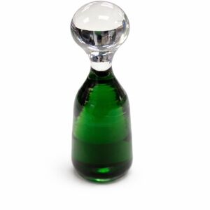 Green Glass Decorative Bottle